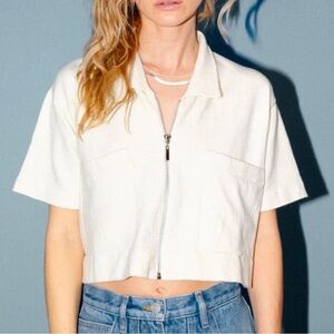 James Street Co Grant Zip in Milk